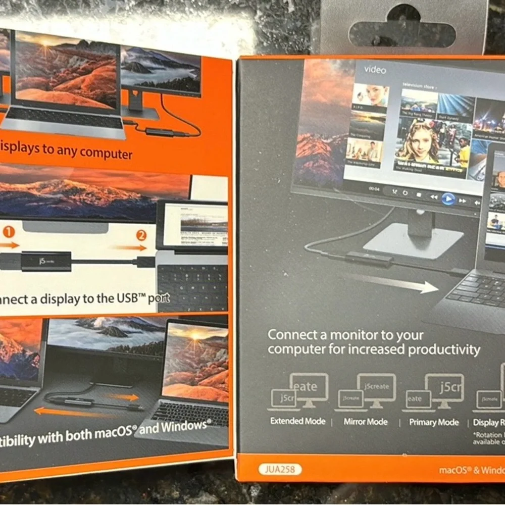 j5create, USB™ to HDMI™ Multi-Monitor Adapter Windows® /macOS® Compatible JUA258